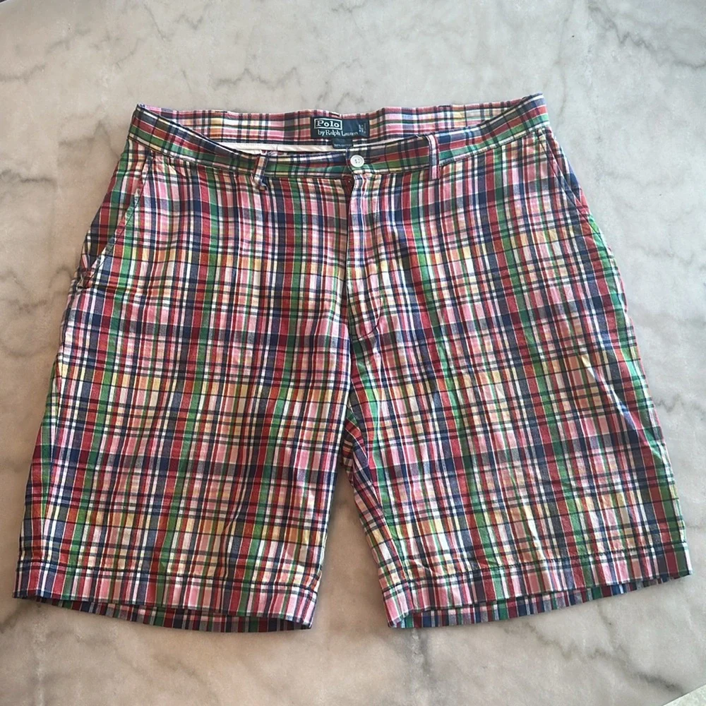 Polo by Ralph Lauren 9 Inch Madras Shorts